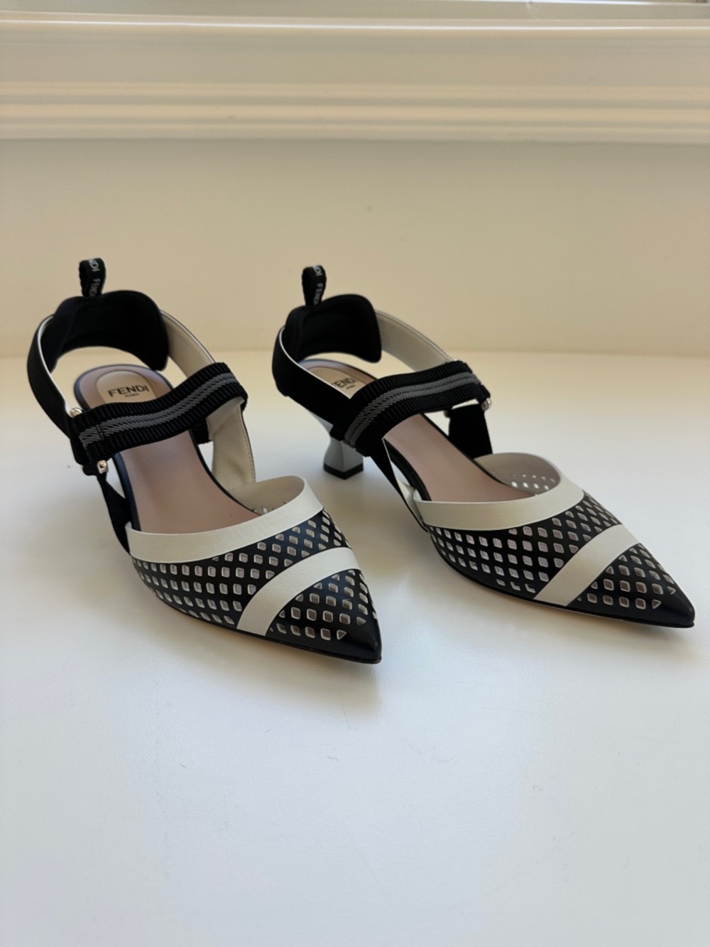 Fendi Leather Colorblock Pattern